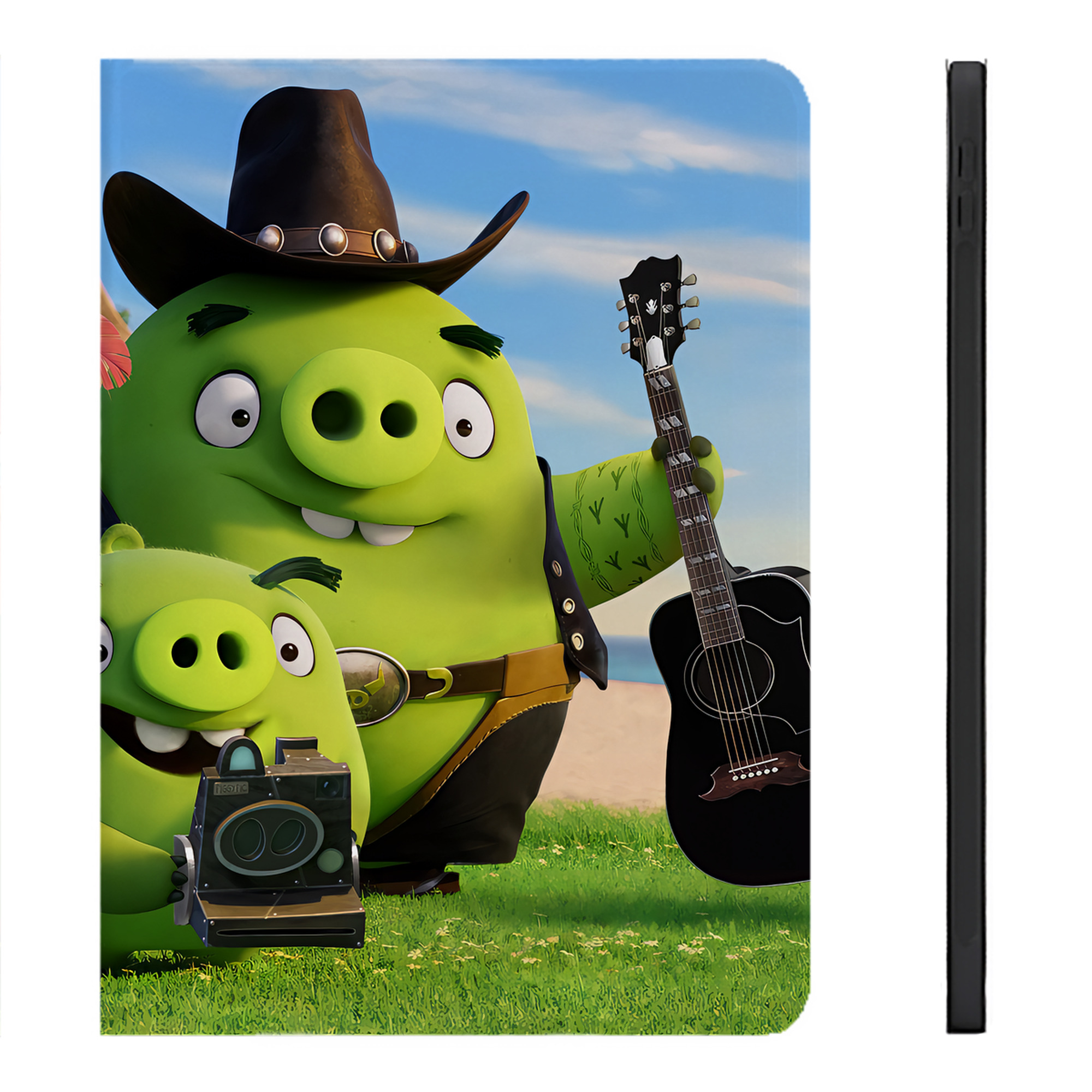 （画像用） Angry Birds アングリーバード IPadケース ペンホルダー付き ブックスタイルデザイン